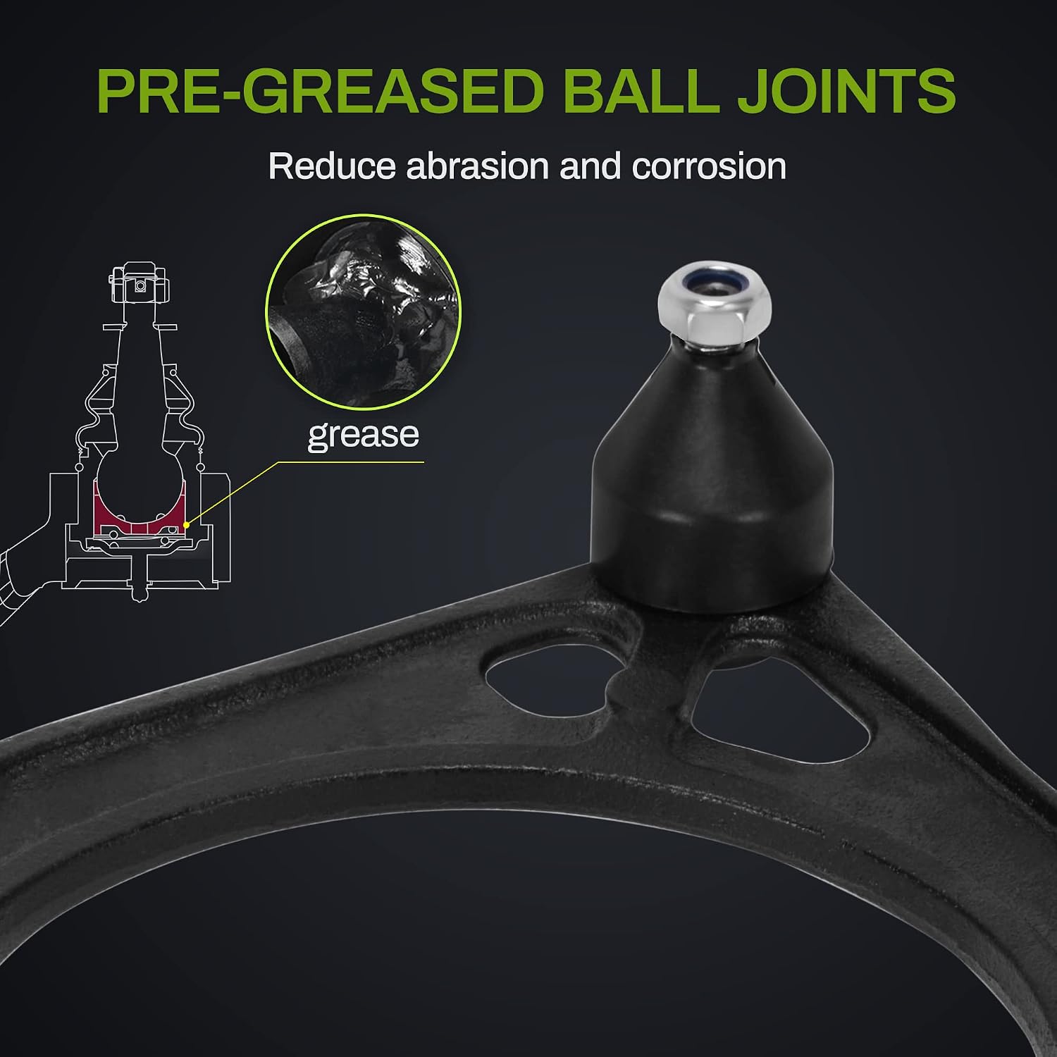 AUTOSAVER88 -Front Upper Control Arm Compatible with 2005-2019 Chrysler 300, 2008-2018 Dodge Challenger, 2006-2019 Dodge Charger, 2005-2008 Dodge Magnum - RWD Only