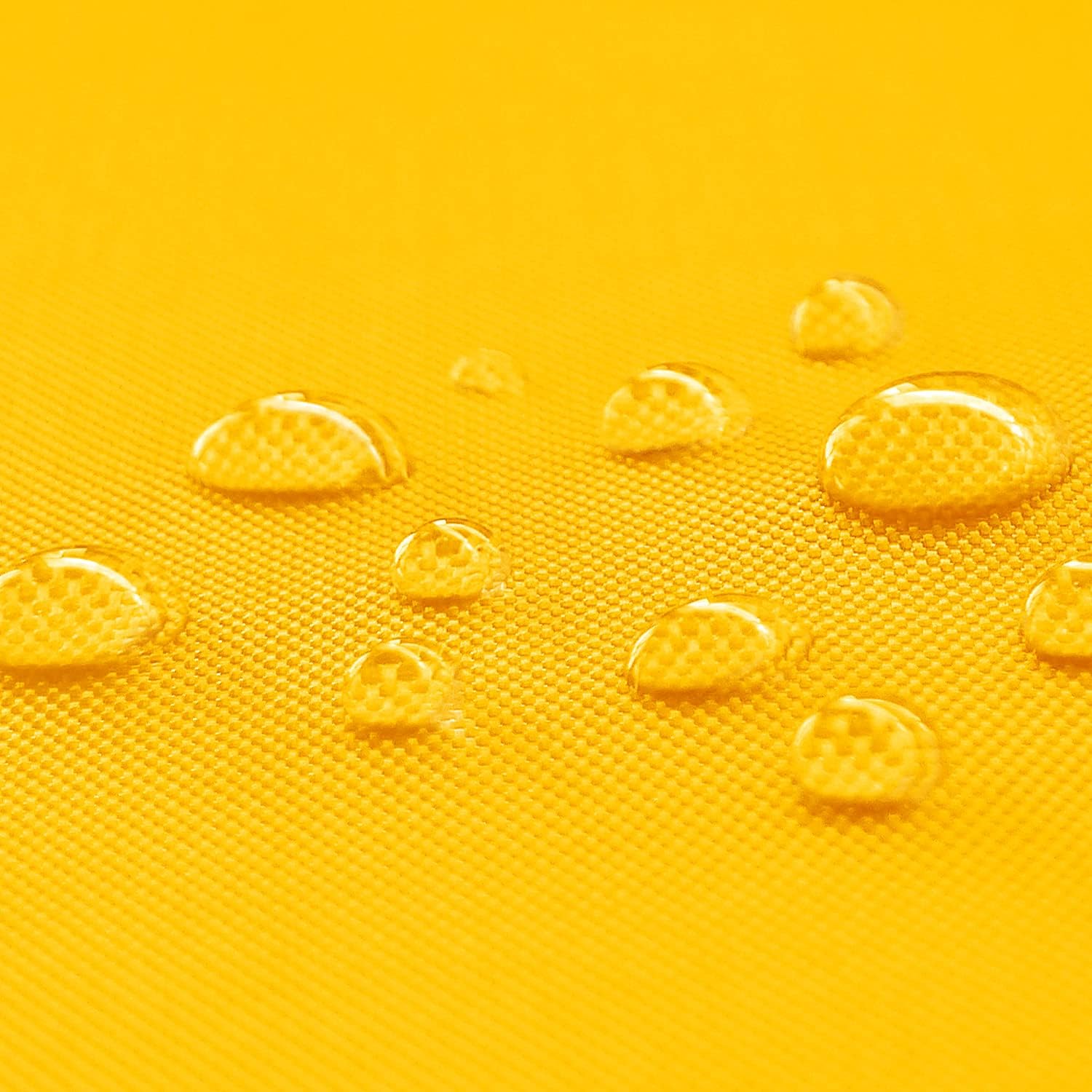 NOVELY Oxford 600d Fixed Woven 1 Lfm Polyester Fabric Waterproof Outdoor PVC Sold by the Meter Extreme Tear-Resistant Robust - Yellow