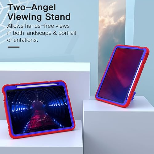 Miniatura 4 de Grifobes Funda para iPad de 11 pulgadas (A16) 2025 iPad de 10 generación 2022 de 10.9 pulgadas, resistente a los golpes, resistente de 1110