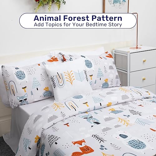 Miniatura 3 de ARTALL Juego de edredón matrimonial para niñas y adolescentes, 7 piezas de cama en una bolsa, juego de ropa de cama de microfibra suave para todas