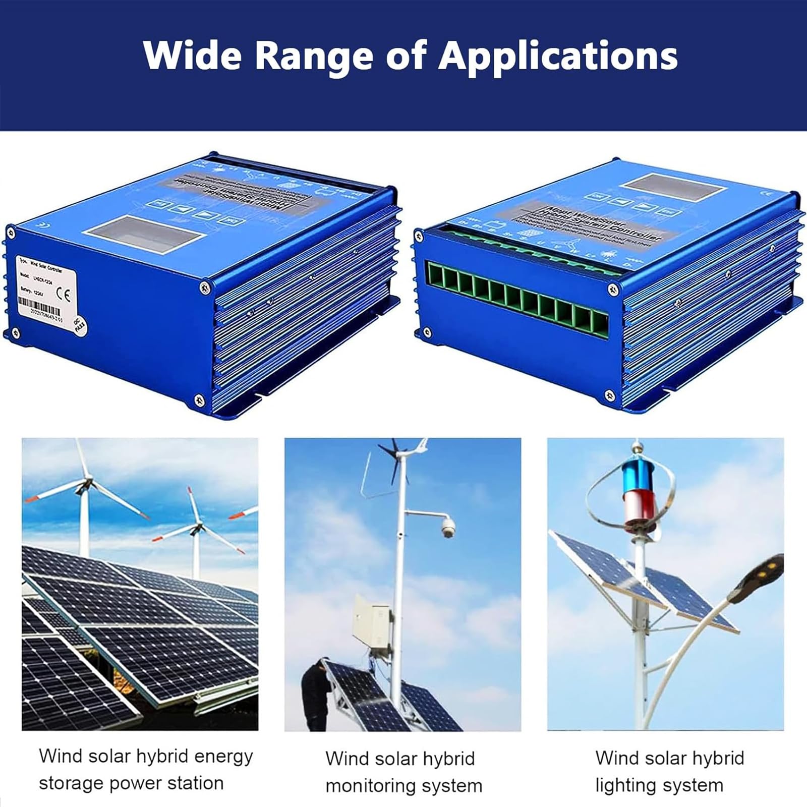 Controller per Turbina Eolica da 5000W a Bassa Velocità del Vento,12V | Controllore Automatico 12V 24V 48V per Casa, Barca, Lampione Stradale, Generatore Eolico