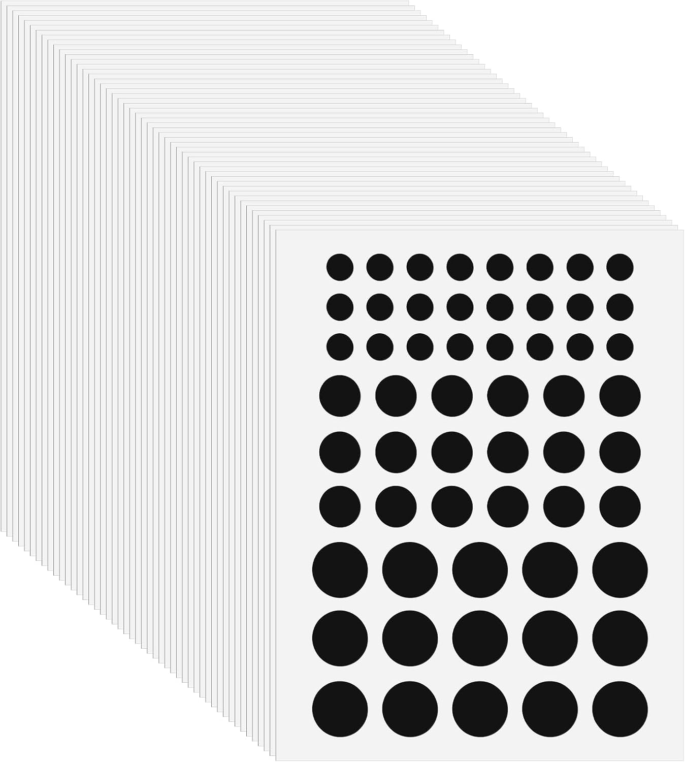 114 PCS Camera Blocking Stickers, 0.23in/0.37in/0.51in Stackable Webcam Cover Phone Camera Cover Cell Phone Cameras Blocker to Protect Your Privacy and Security