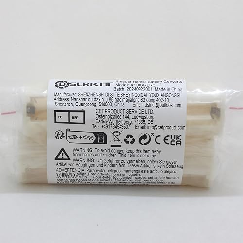 Miniatura 3 de Soporte adaptador de convertidor de batería paralelo tamaño 3AA (LR6) a D (paquete de 4)