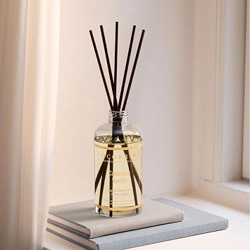 COCORRINA Reed Diffuser Refill - Cashmere Vanilla 6.7 Fl.oz Reed Diffuser Refill with 8 Sticks
