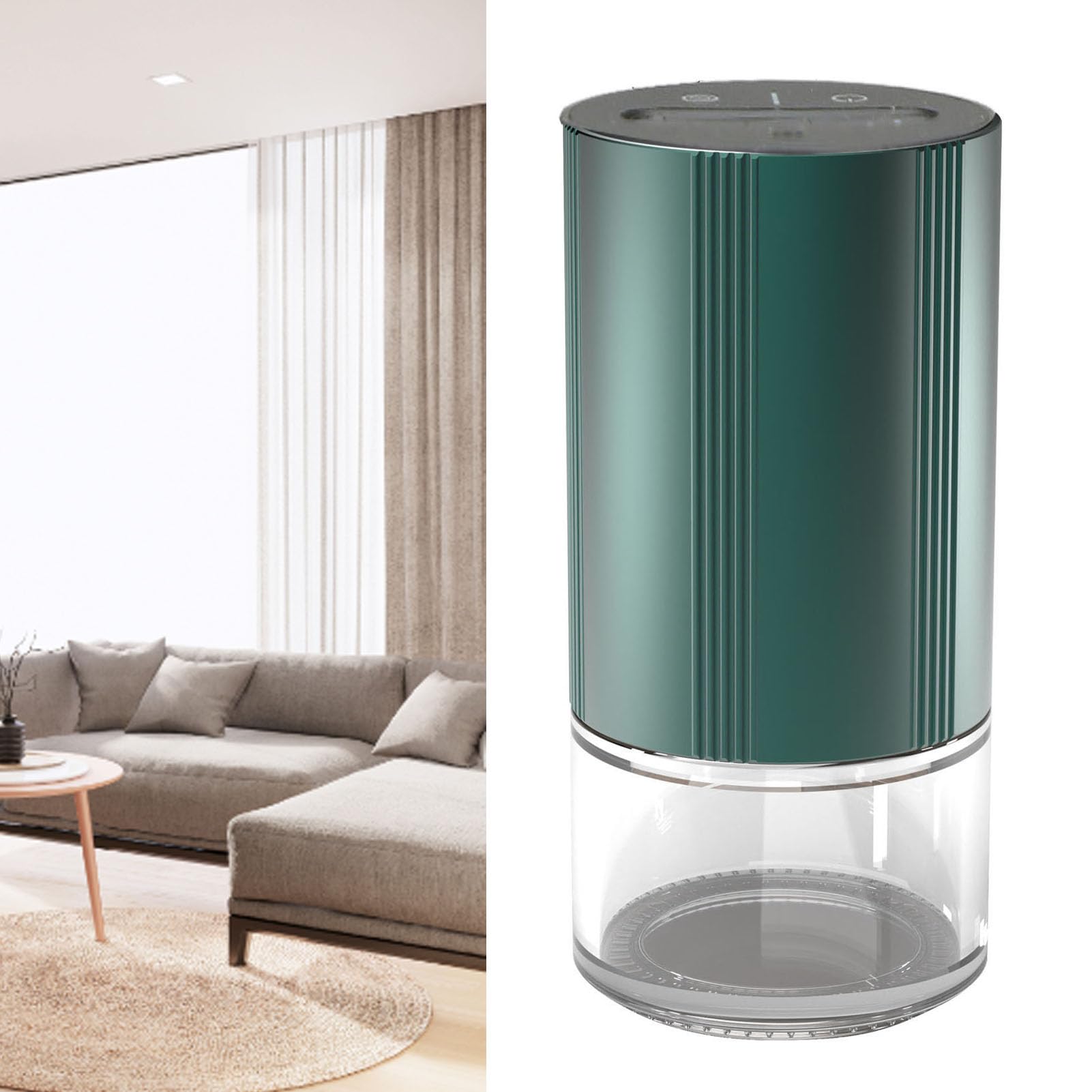 Auto Diffusor, 110 Ml, Wasserloser Diffusor für ätherische Öle mit Timer, USB, Superleiser Kabelloser Aromatherapie Diffusor für ätherische Öle, Batteriebetrieben, für