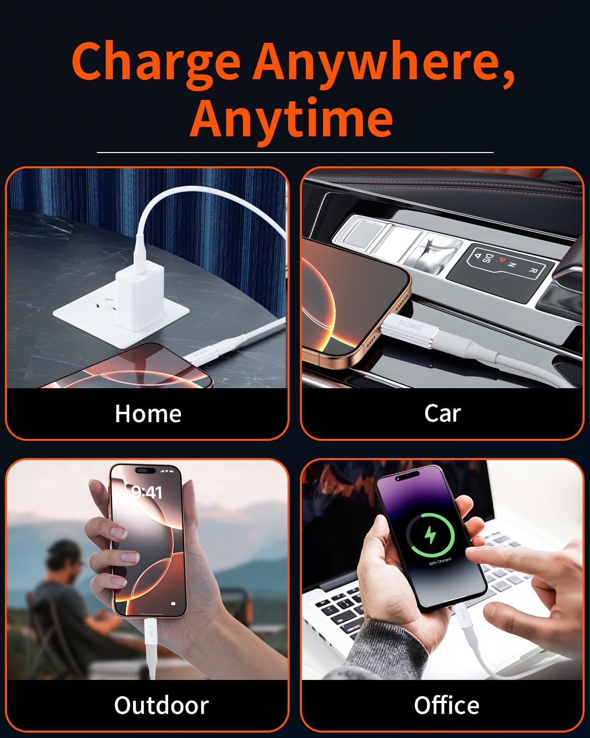Light-ning to USB C Adapter 2 Pack,27W PD Fast Charging 480Mbps Data Transfer,USB Type C to Light-ning Converter for Phone 15/16/17 Series,Pad Pro,Ga-laxy,Not for Headphones/OTG/Flash Drive/Pencil