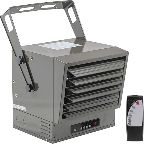 Miniatura 10 de Comfort Zone Calentador de Garaje Cableado de 10,000W - Montaje en Techo Industrial y Comercial, Calentador de Ventilador Forzado de 240V