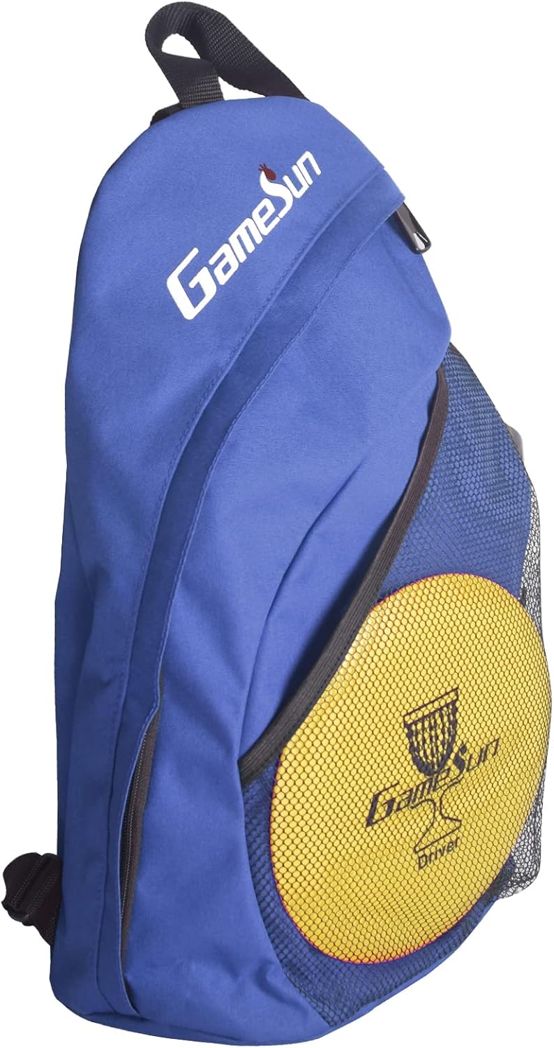 DISC Golf Set Includes 1pc Heavy Duty Nylon Backpack Bag, 2pcs Drivers, 2pcs Mid-Ranges, 2pcs Putters, 1pc Mini Disc Marker, 1pc 12”x12” Embroider Logo Black Towel and 1pc Gift Color Box