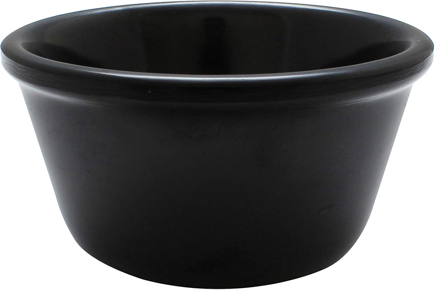 Thunder Group 4 OZ, 3 3/8" SMOOTH RAMEKIN, black, plastic, comes in dozen