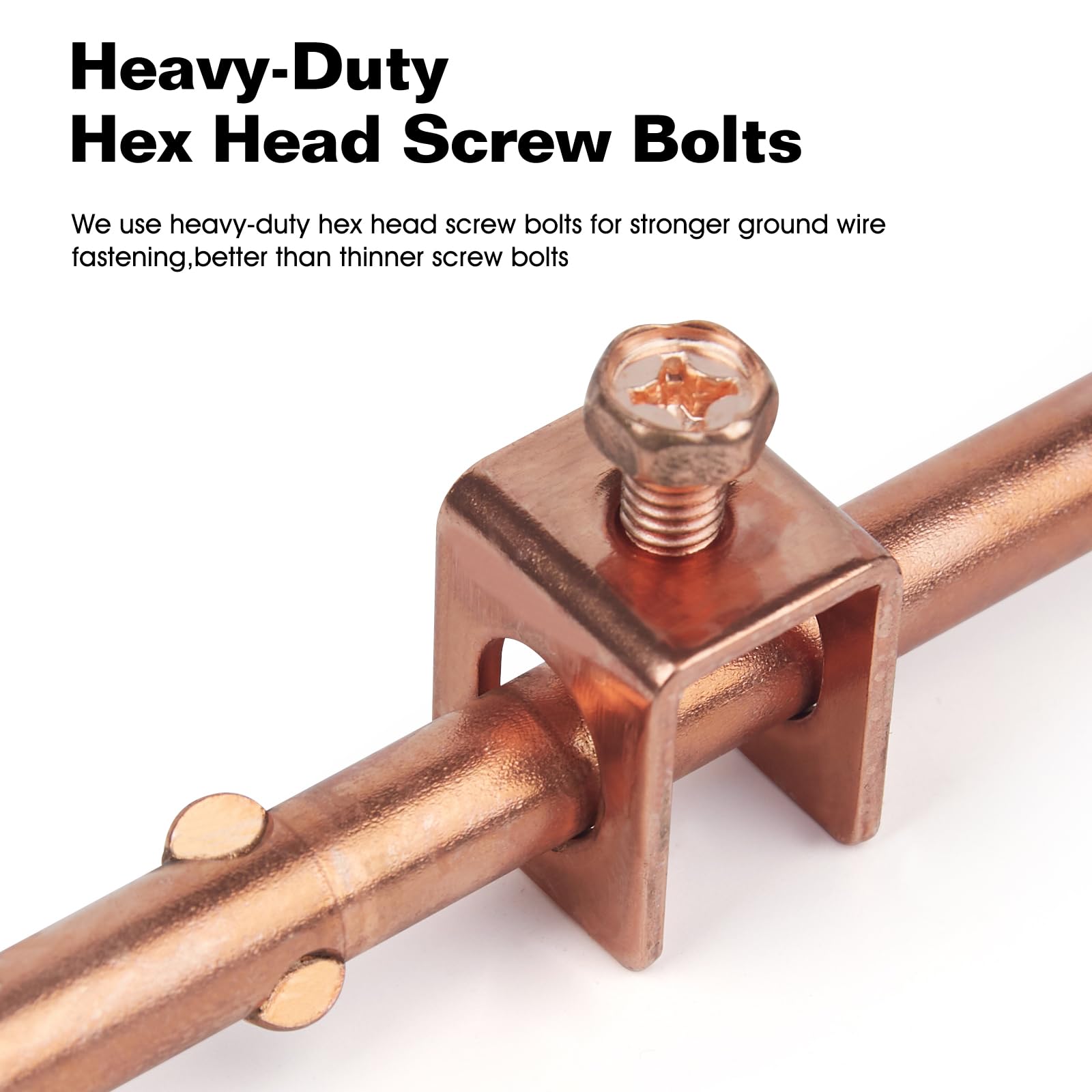 Ground Rod Accessorys Snapklik.com : 4 Foot Copper Grounding Rod, 3/8