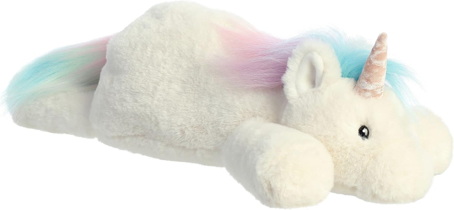 Aurora® Laid-Back Snoozles™ Unicorn Stuffed Animal - Floppy Characters for Comforting Cuddles - Perfect for Bedtime, Naps, and Kids All Ages - White 18 Inches