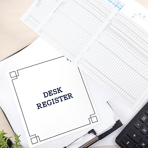 Miniatura 4 de Kosiz Registro de chequera de 5 piezas para chequeras de negocios, registro de transacciones, libro de escritorio ejecutivo de negocios de gran