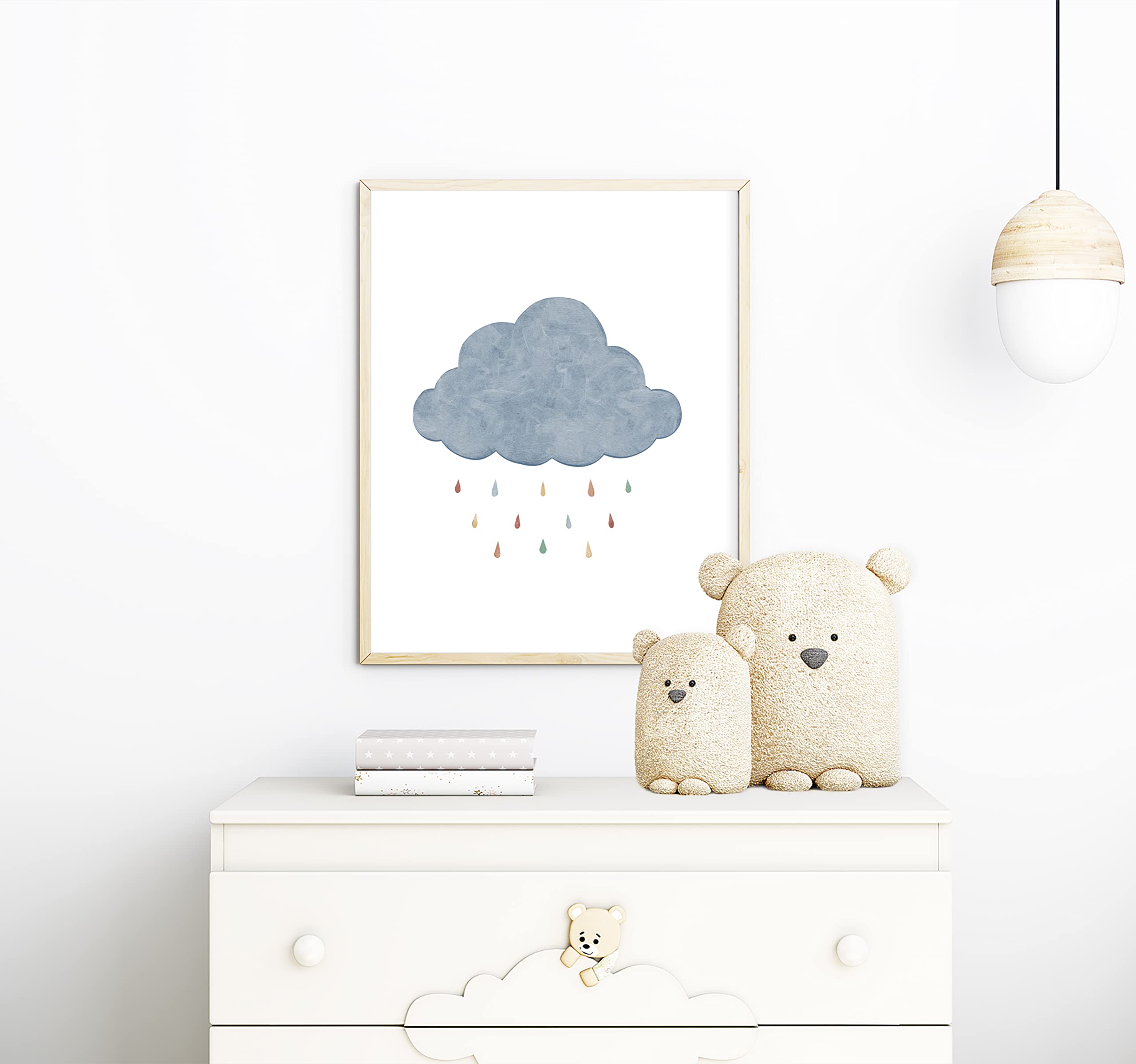 IBXWMNG Set di 3 poster arcobaleno,Quadri Cameretta Bambino Poster Cameretta ,decorazione per la cameretta dei bambini,formato A4