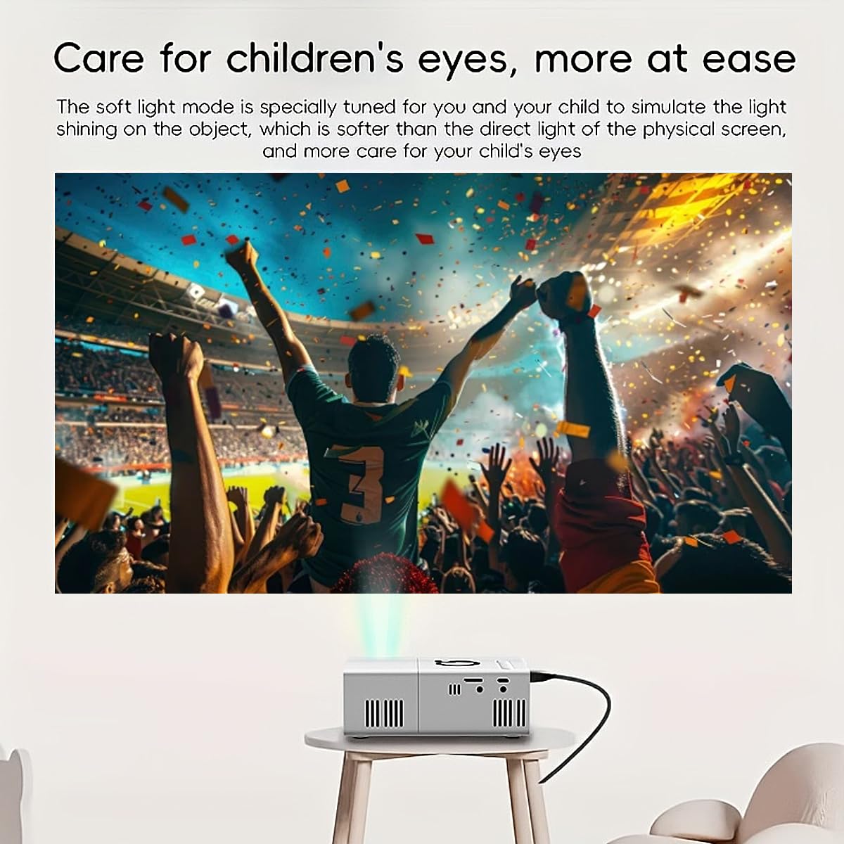Proiettore portatile in miniatura nativo 240P, supporta 1080p, Home Theater Full HD, altoparlante integrato, compatibile con telefono/scrivania/computer/USB, adatto per esterni/ufficio/salotto