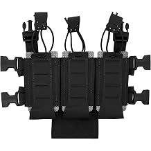 Qavctw Triple Mag Open-Top Pouch for M4 M16 M4A1 AR15 5.56 Magazine Pouches