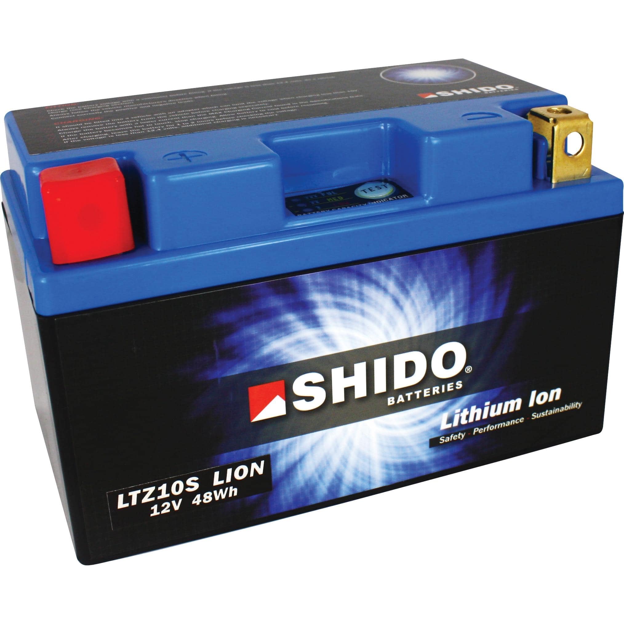 SHIDO LTZ10S LION -S- Batterie Moto Lithium Ion