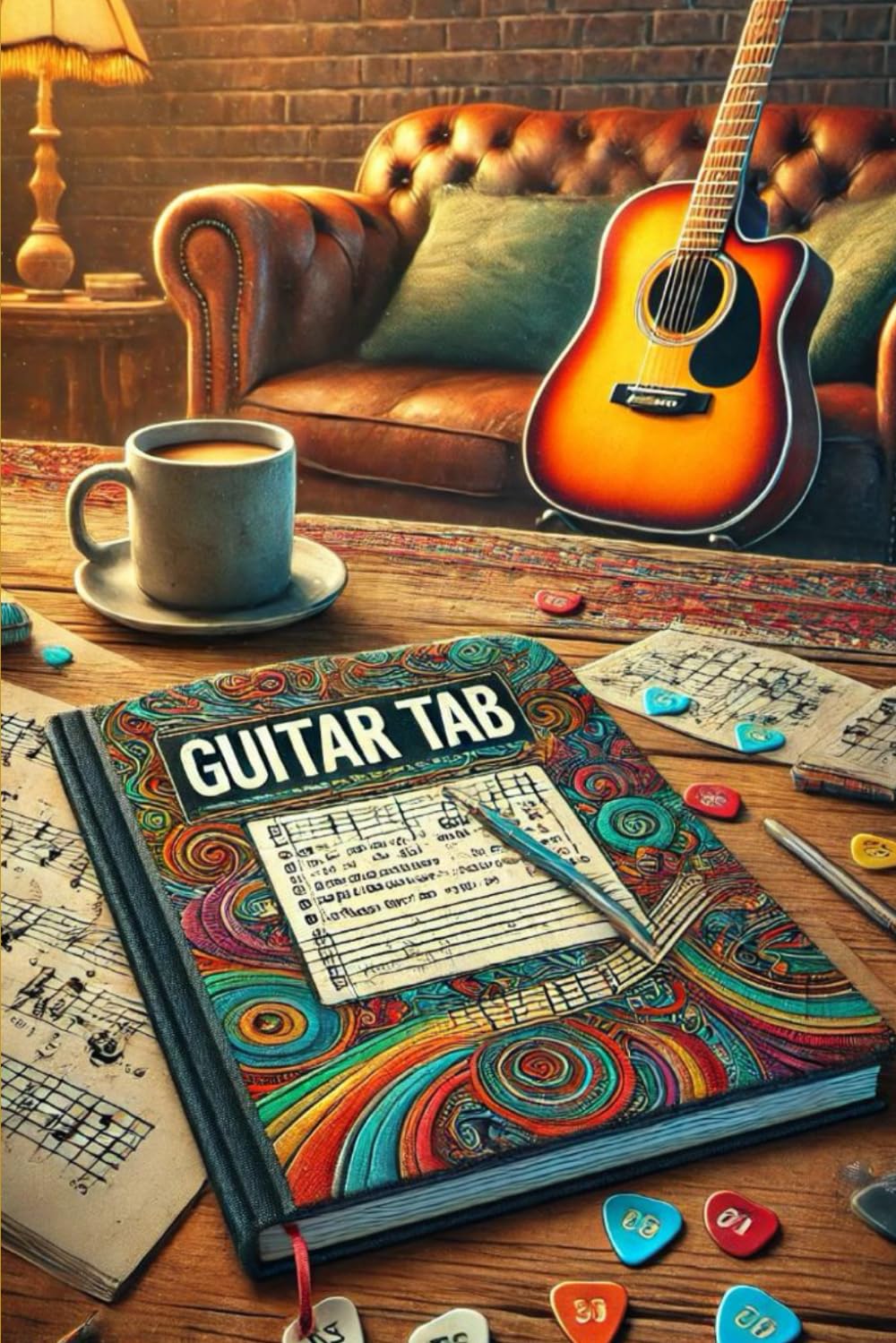 A Treasure Trove of Melodies: Your Essential Guitar Tab Notebook for Practice      Paperback – January 15, 2025
