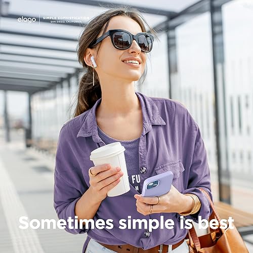 Miniatura 3 de elago Compatible con iPhone 13 Mini, funda de silicona líquida, funda protectora de cámara de cuerpo completo, a prueba de golpes, funda delgada