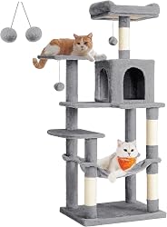 Feandrea Albero per Gatti Alto 143 cm, Tiragraffi per Gat…