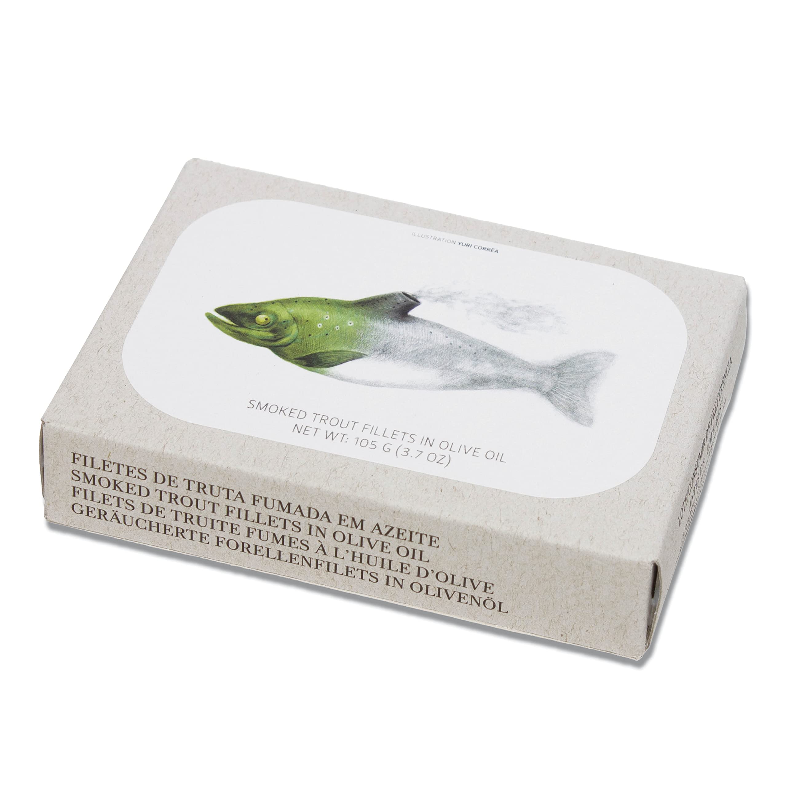 Buy Canned Smoked Trout fillets in Extra Virgin Olive Oil by Jose