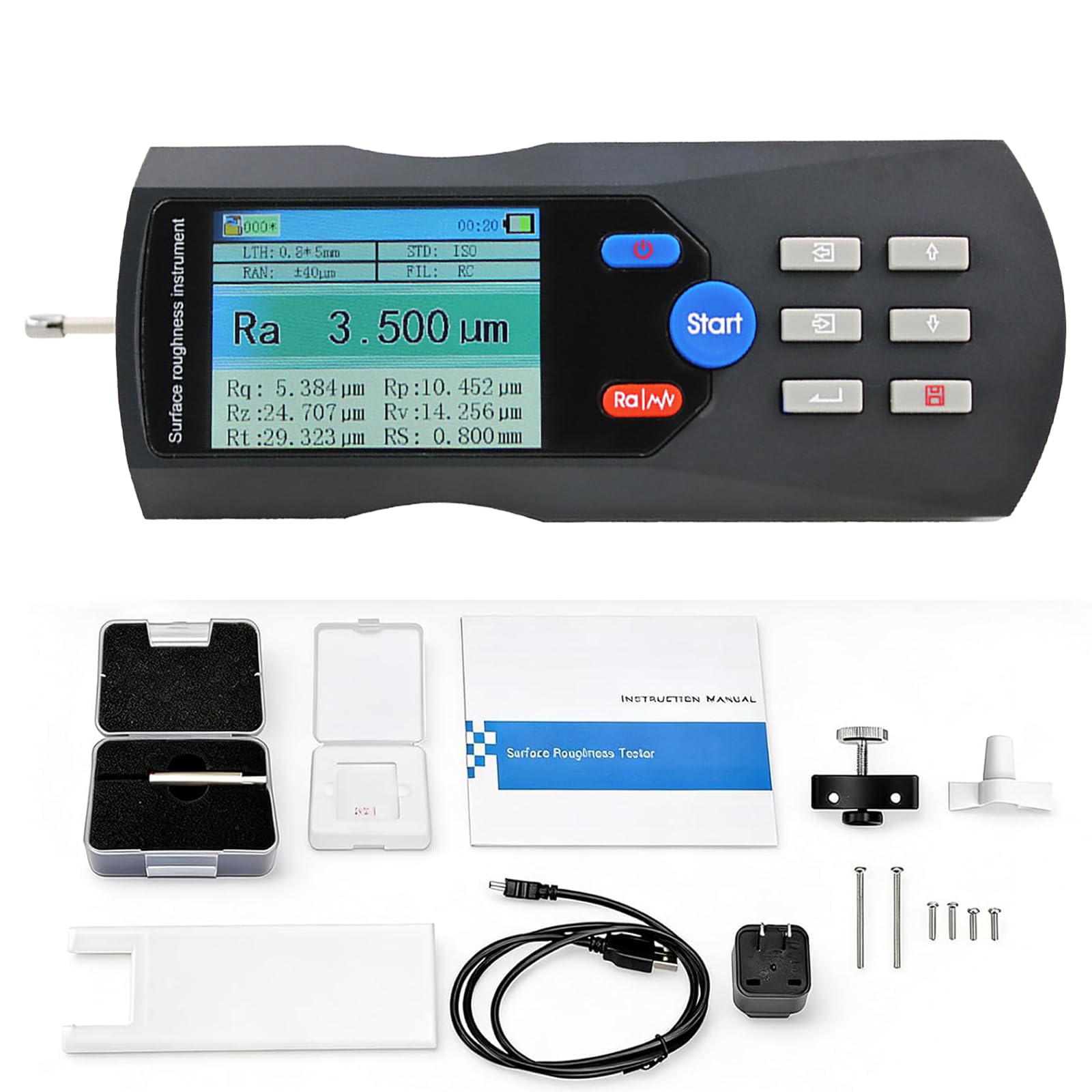 Portable Digital Sur face Roughness Gauge for Industrial Measurement