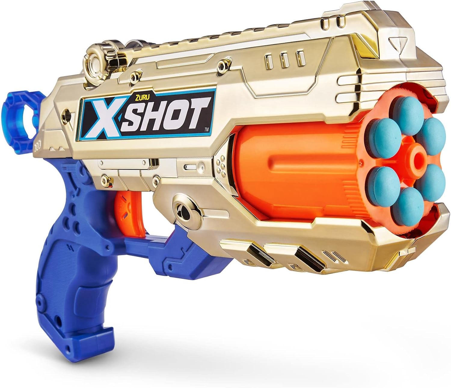 X-Shot Excel Royale Edition Reflex 6 Foam Dart Blaster Combo Pack (16 Darts) by ZURU