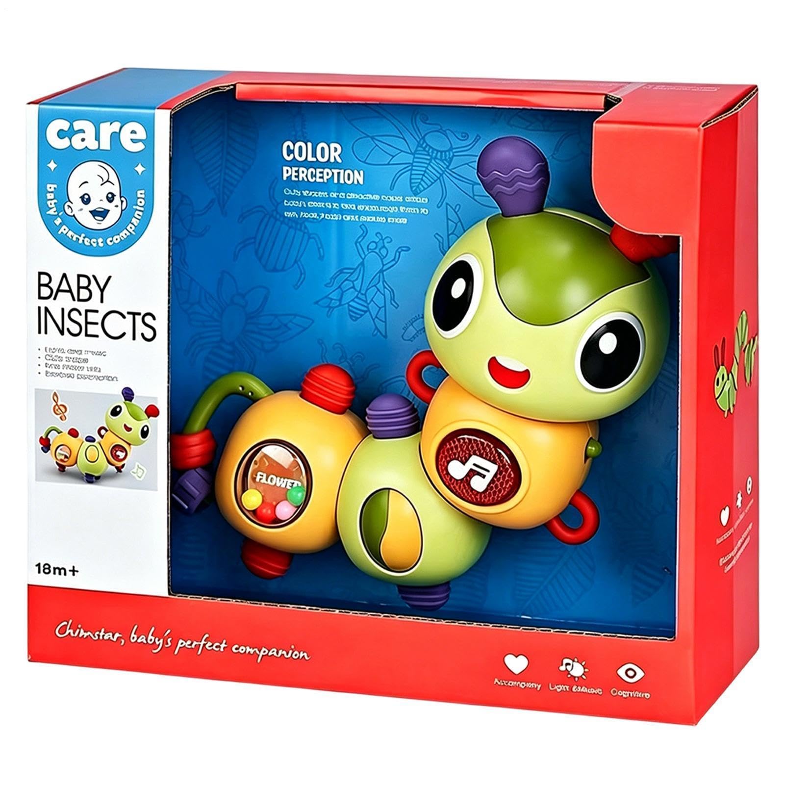 Juguetes musicales para niños con mordedor calmante y giro flexible 8