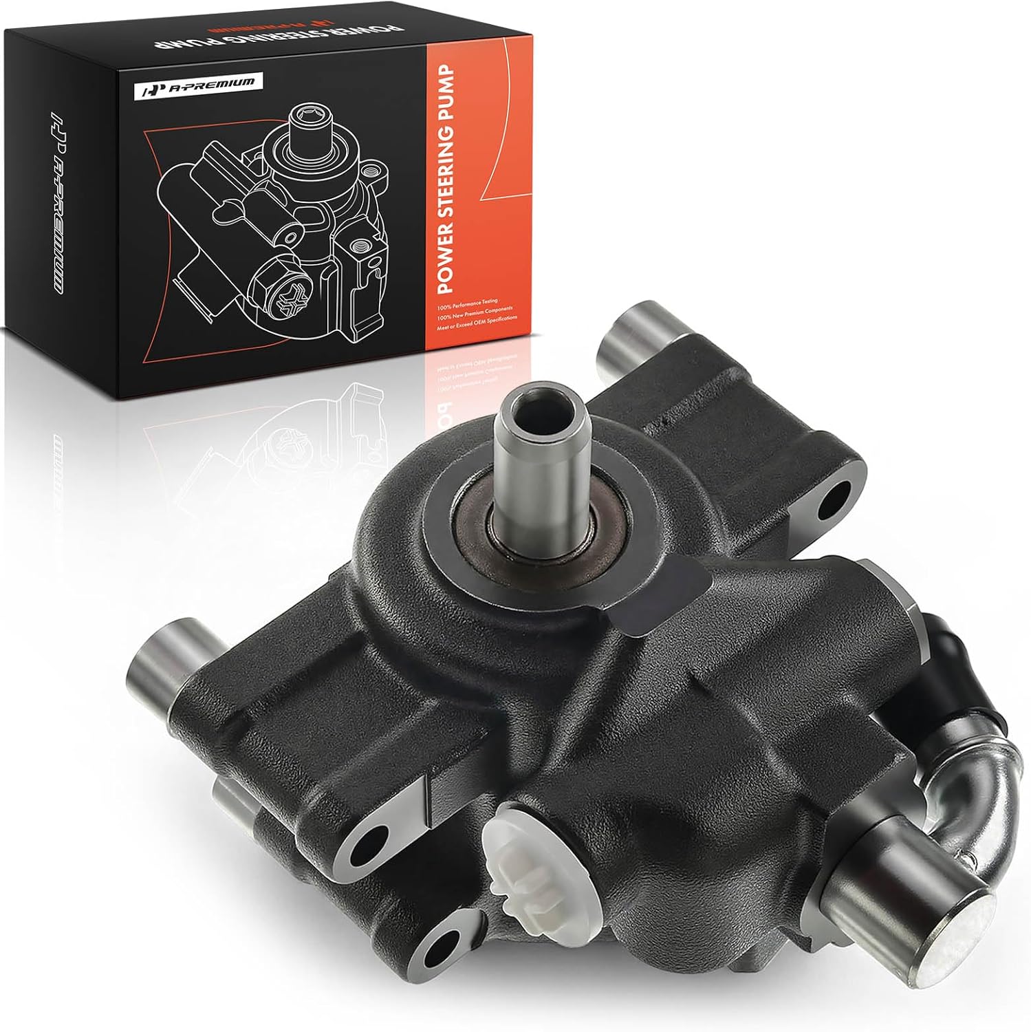 A-Premium Power Steering Pump Compatible with Ford F-150 F150 2009-2010, Lobo 2009-2010, Expedition 2010 & Lincoln Navigator 2010, 4.6L 5.4L, Replace # 9L3Z3A674C