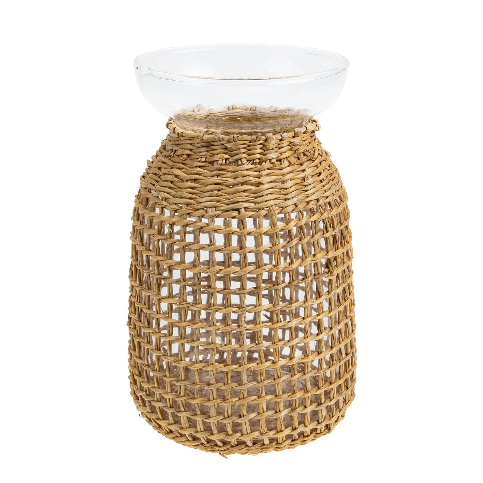 Jarrón de cristal decorativo para crear un ambiente acogedor en casa