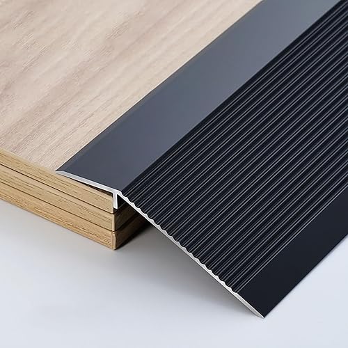 Tira de umbral de transición antideslizante extra ancha, barra de cubierta de costura de puerta para suelos irregulares, rampa reductor de borde de disponible en Yaxa Colombia