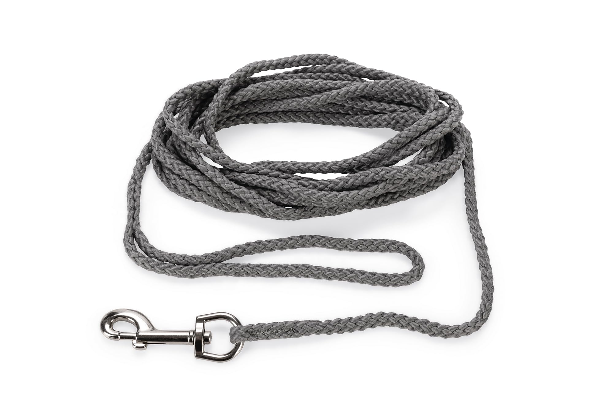 Karlie Dog Recall Lead Nylon Grey 5m x 6mm, gray, 5 m x 6 mm