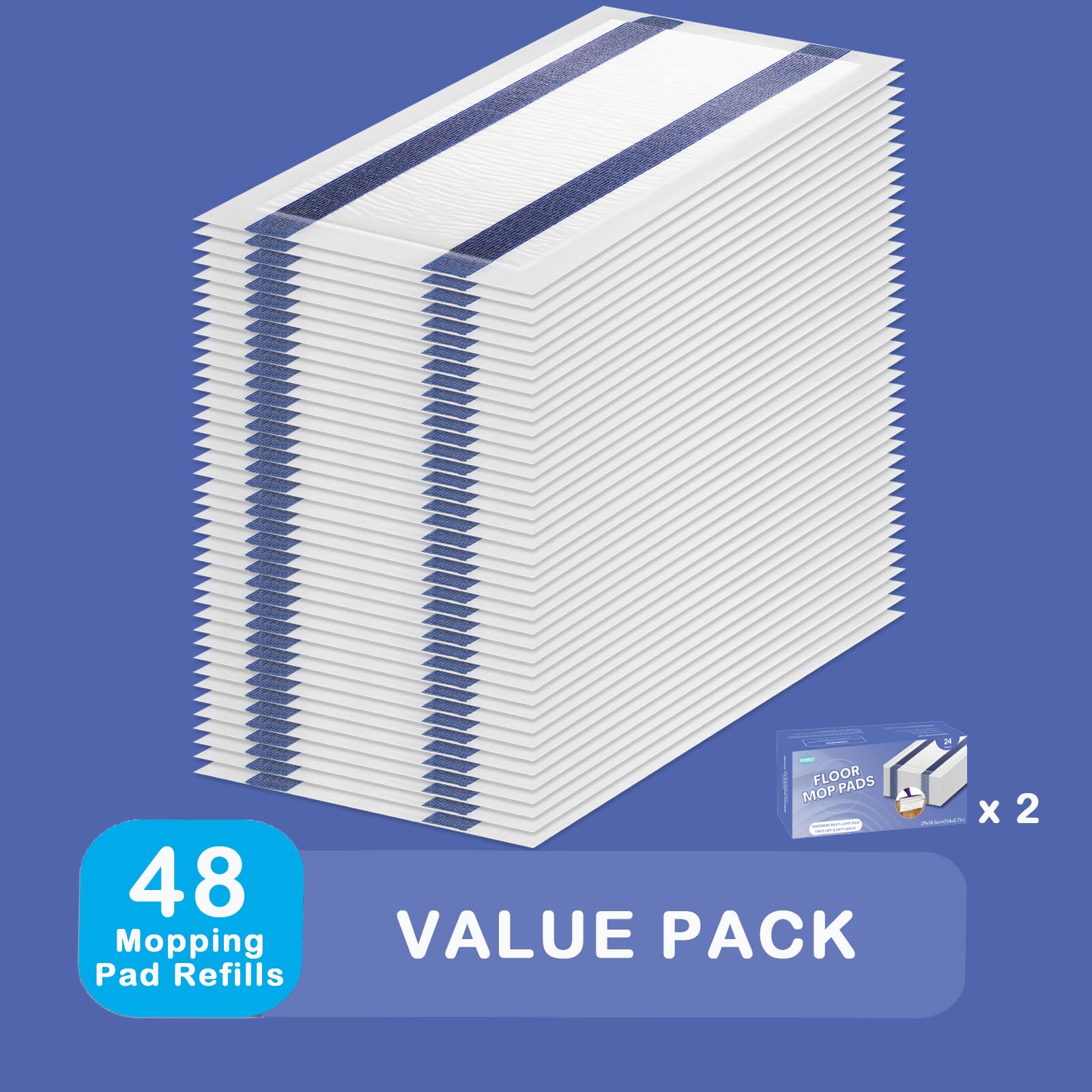 Recambios de almohadillas para fregona Swiffer WetJet - Espesor, absorbente, 48 unidades