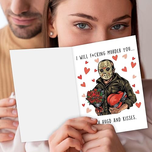 Miniatura 4 de mmuue Tarjeta traviesa del día de San Valentín para ella él, tarjeta de aniversario grosera para marido y esposa, regalo de cumpleaños con temática