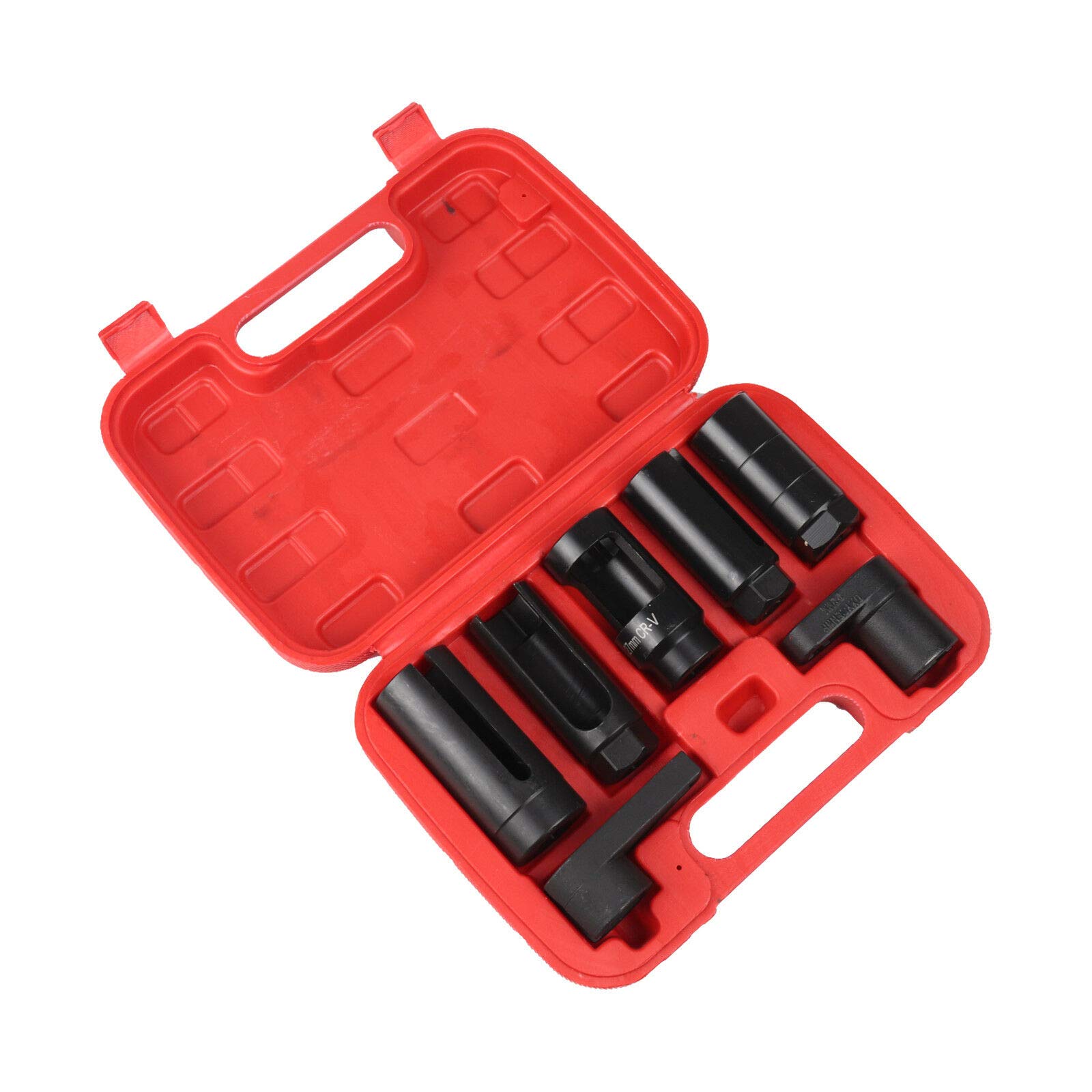 7PC OXYGEN LAMBDA SENSOR SOCKET REMOVAL SET TOOL KIT ENGINE 22MM/27MM/29MM 15-20