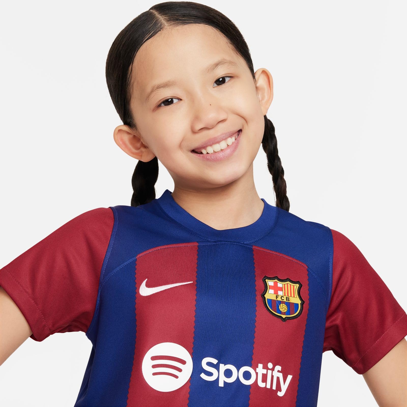 Barcelona FC DX2801-456 FCB LK NK DF Kit HM MiniKits Unisex Deep Royal Blue/Noble Red/White Tamaño L
