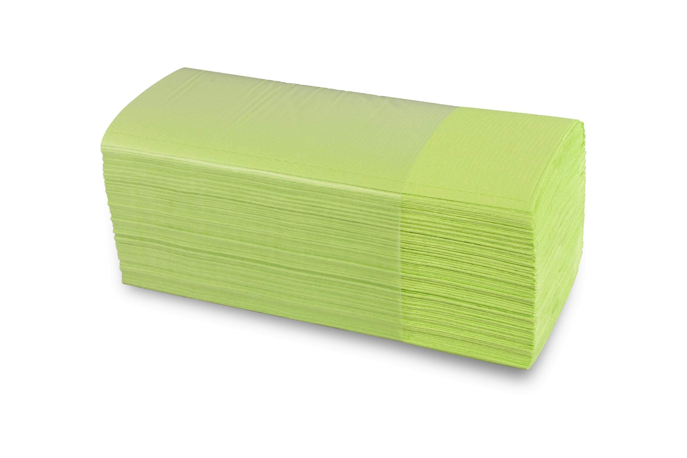 Funny ręcznik papierowy, złożony ZZ/V, 25 x 23 cm, 2-warstwowy, zielony, 4000 arkuszy, 1 opakowanie (1 x 1 sztuka)