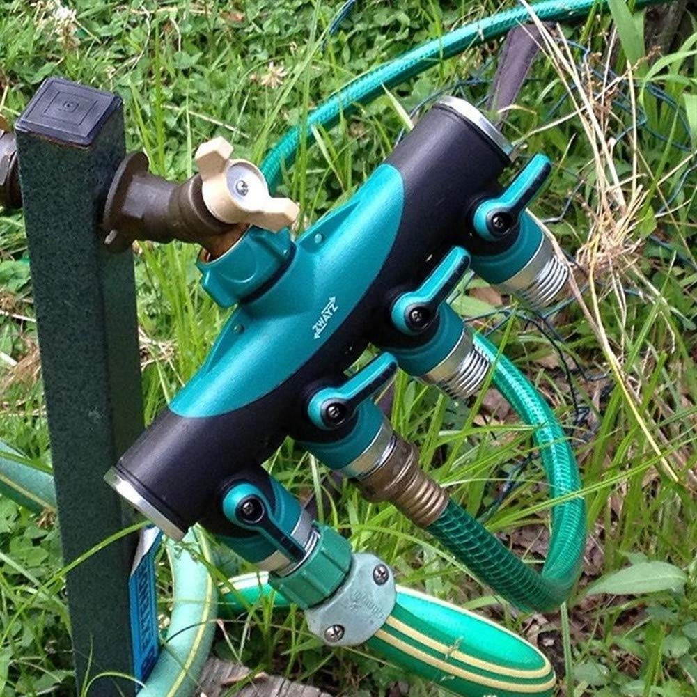 per Irrigazione del Giardino Connettori per Tubo dell'Acqua a 4 Vie Rubinetto Filettatura Femmina Standard Europeo USA 1/2"-3/4"-1" Divisori per Tubi (Diametro : EU) (OneColor EU)