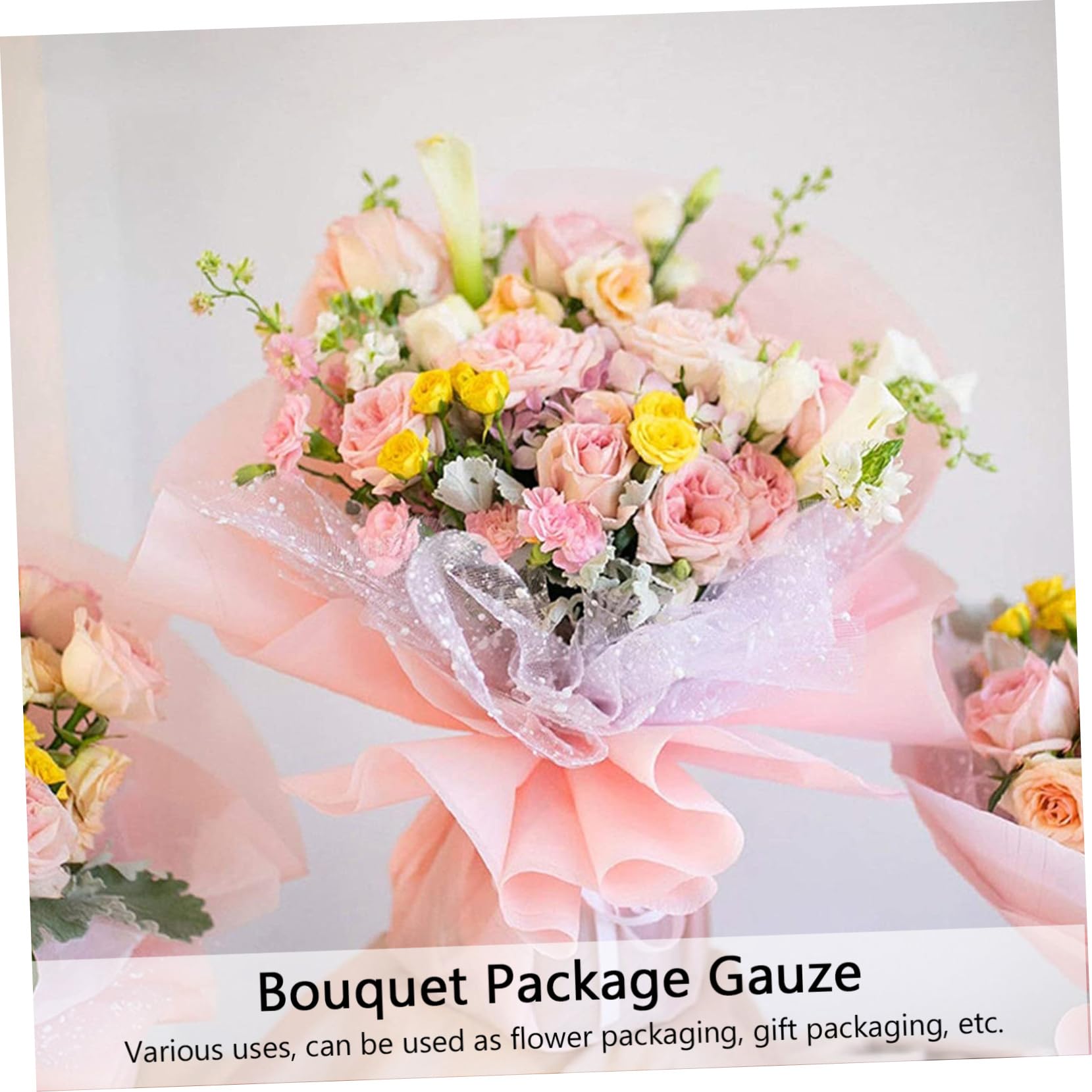 SOLUSTRE Verpackungsgaze für Floristen Verpackungsmaterial für Blumensträuße Zum Verpacken Von Partygeschenken Blumenbasteln