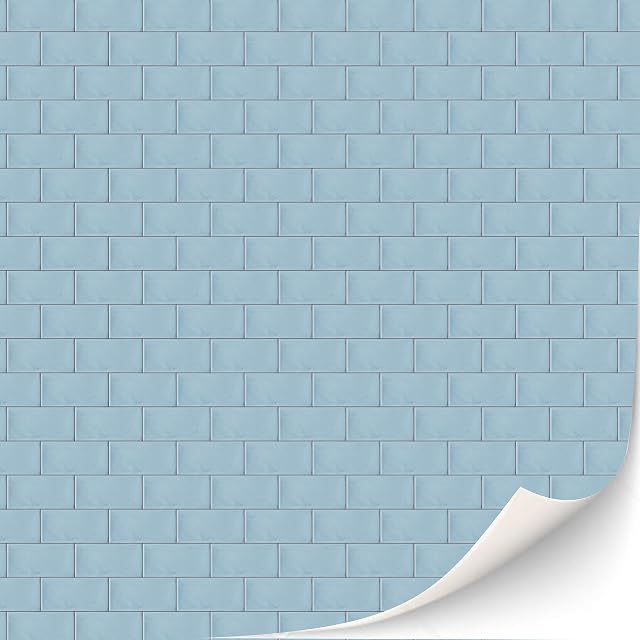 TexturKontor Azulejos Autoadhesivos de Pared, 3 Hojas para Baño y Cocina