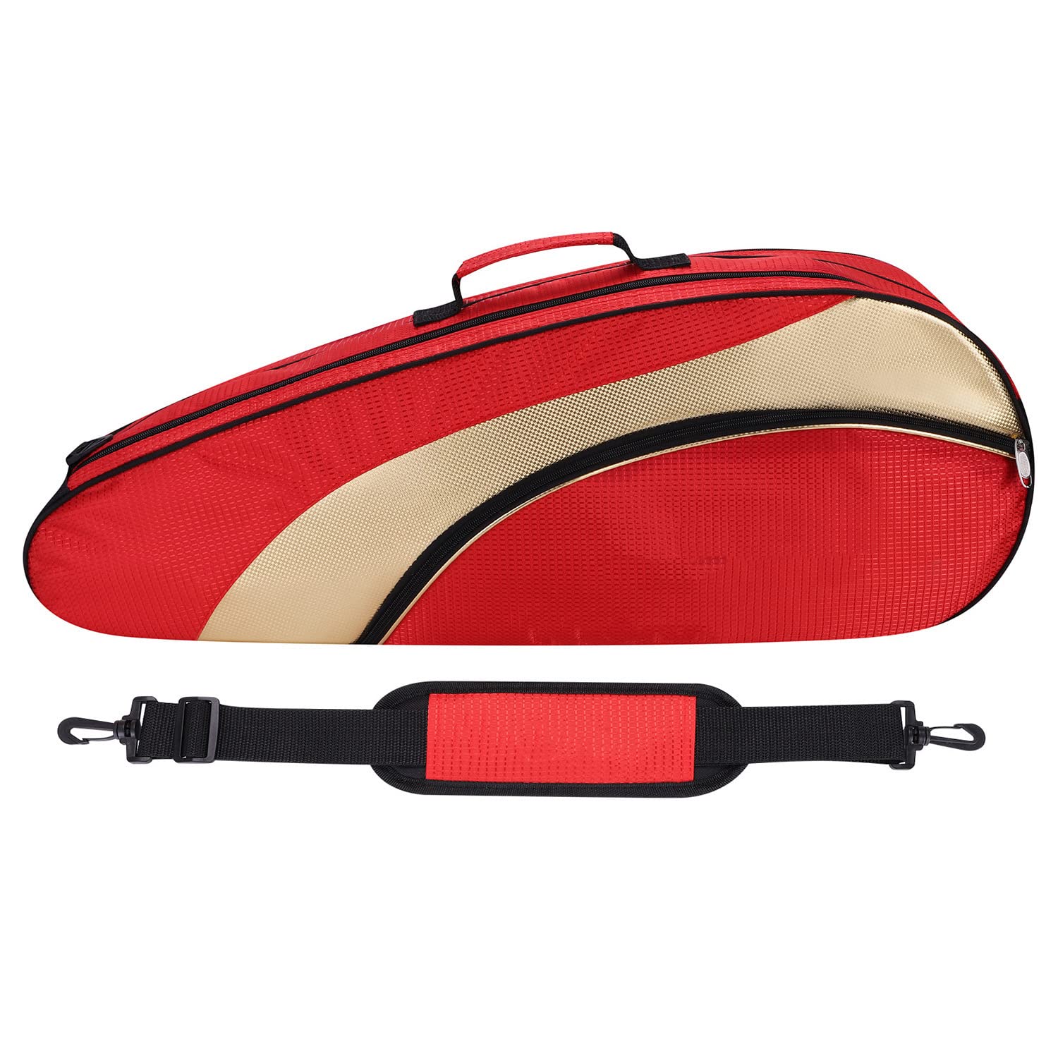 XGOPTS Tennistasche Premium Schlägertasche Tennis Squash Schläger Tasche Große Kapazität Tennisrucksack Herren Damen Tennistasche Schwarz