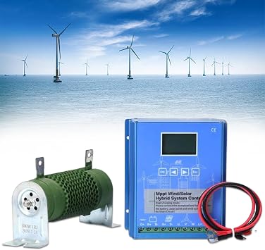 Wind Solar Hybrid Controller-MPPT 12000W 48V, Renewable Energy Charge Controller for Off-Grid Systems, Wind Turbine & Solar Panel Resistor Integration