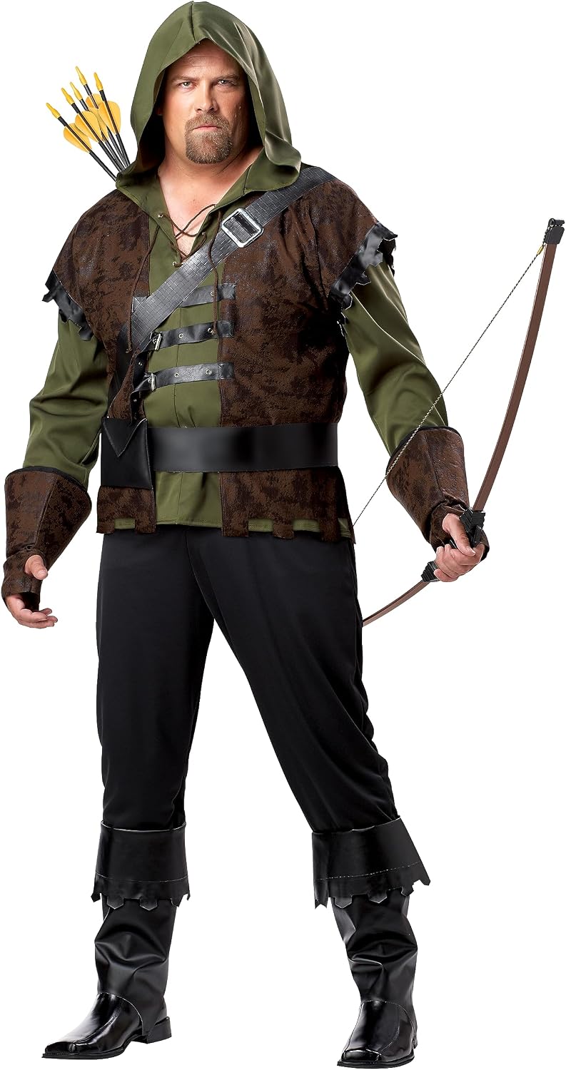 California Costumes Plus-Size Robin Hood Shirt With Vest