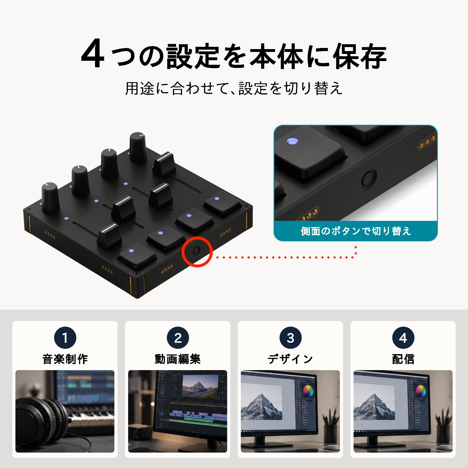 Amazon | 【Intech Studio/インテックスタジオ】 Gridモジュール PBF4