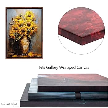 Amazon.co.jp: 1.25インチ厚キャンバス用フローターフレーム、25