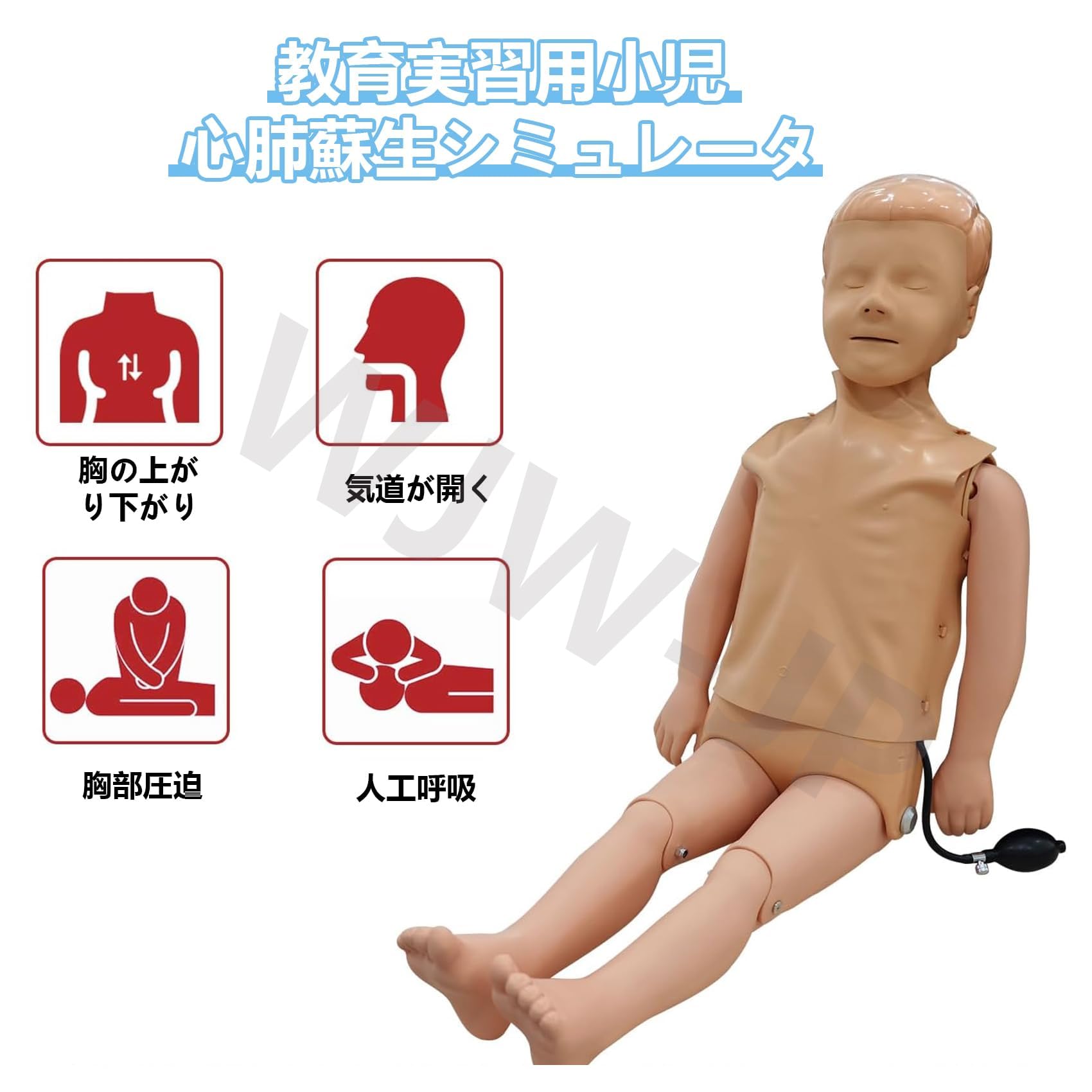 Amazon.co.jp: 幼児心肺蘇生法男性 心肺蘇生訓練用人形 ベビー梗塞