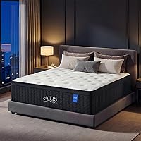 Ailis 12 Inch Queen Hybrid Mattress in a Box - Medium Firm Pocket Springs, Motion Isolation, Cooling Foam & Edge Support