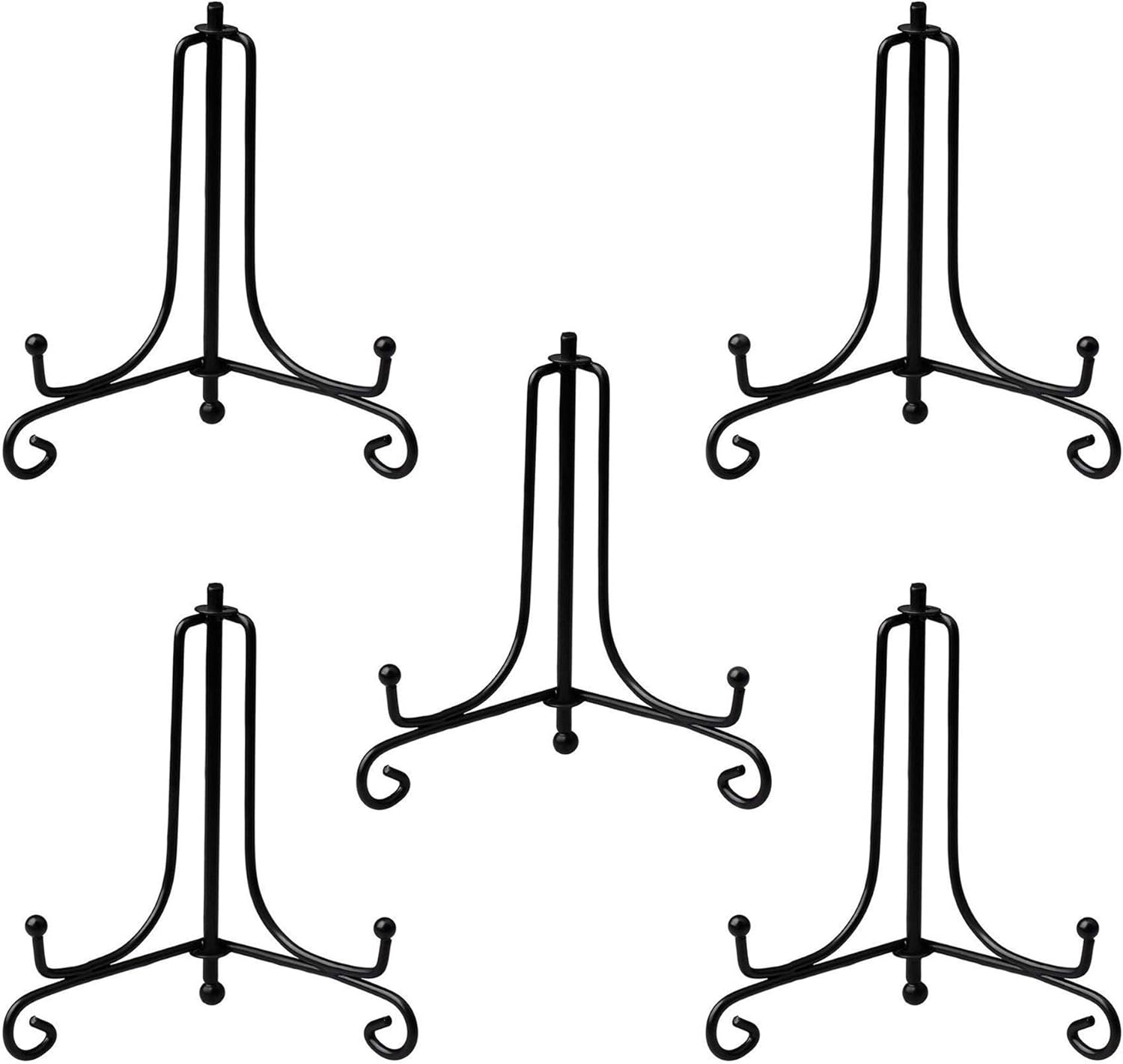 AllGoodWare 6" Iron Display Stand, 5 Packs Picture Frame