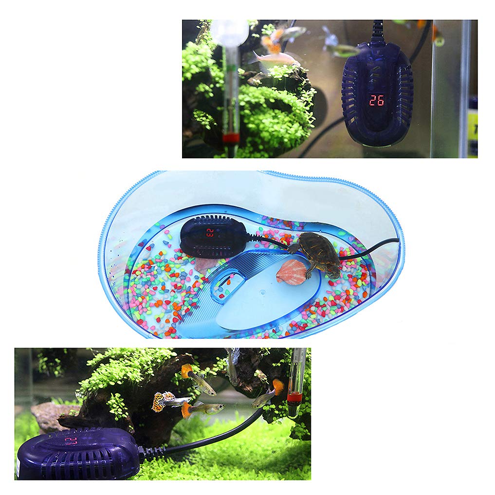 25W 50W 100W 300W, Petit réchauffeur d'aquarium Submersible, réchauffeur de Mini Aquarium avec Bandes de température, écran à LED Visible et contrôleur Externe