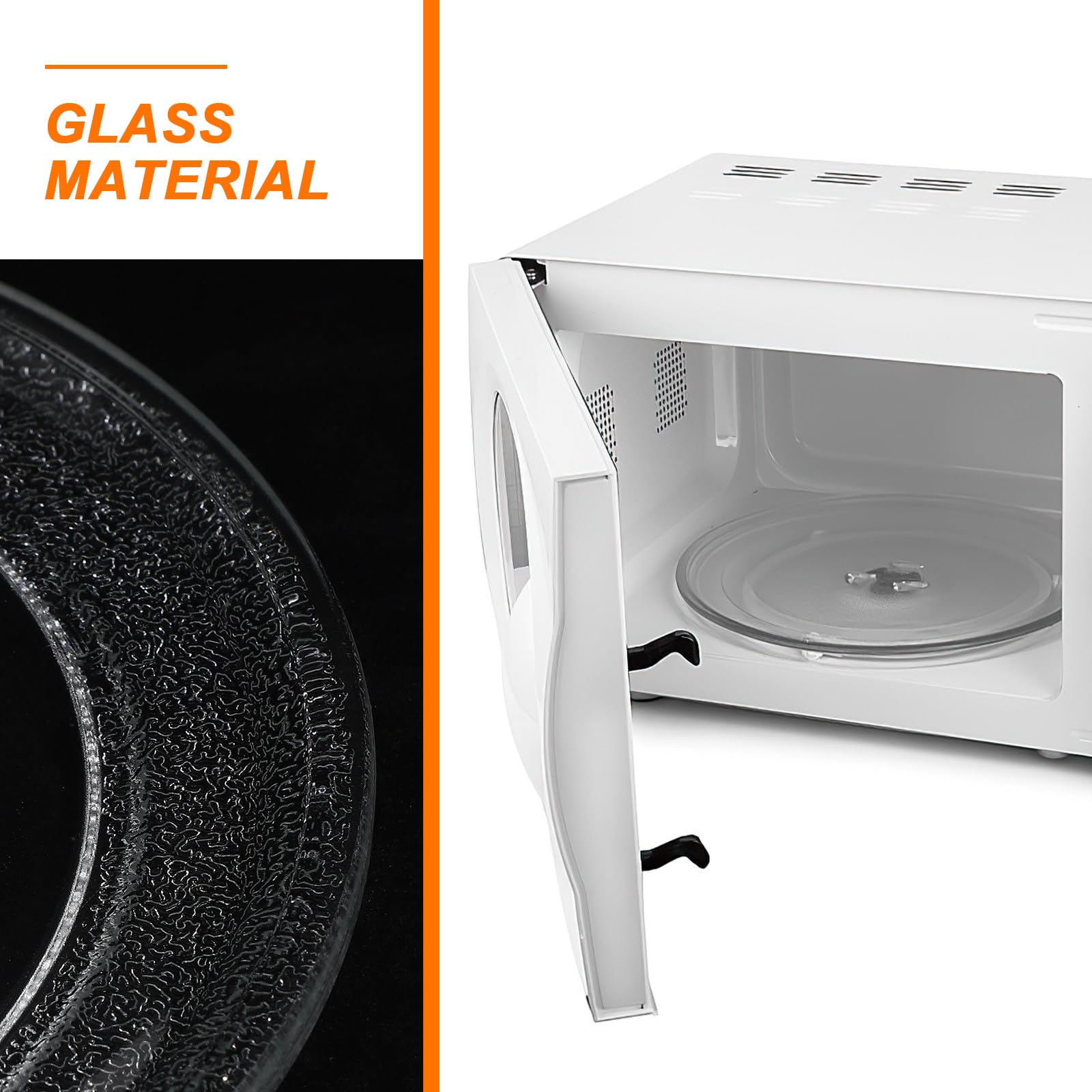 PACKOVE Plato Giratorio Accesorio de Repuesto de 24.5 Cm para Microondas de Resistente al Calor y Fácil de Limpiar Compatible para Horno Microondas