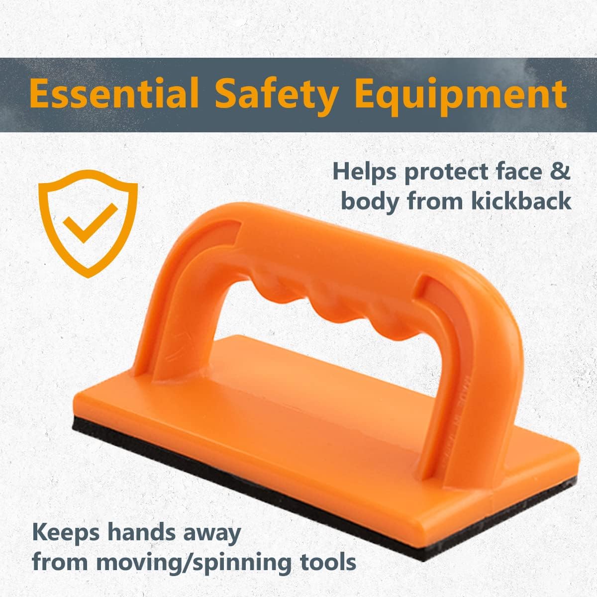 POWERTEC 71032 Safety Push Block Set for Woodworking, Table Saws, Jointers and Router Tables, Orange Color, 4-Pack